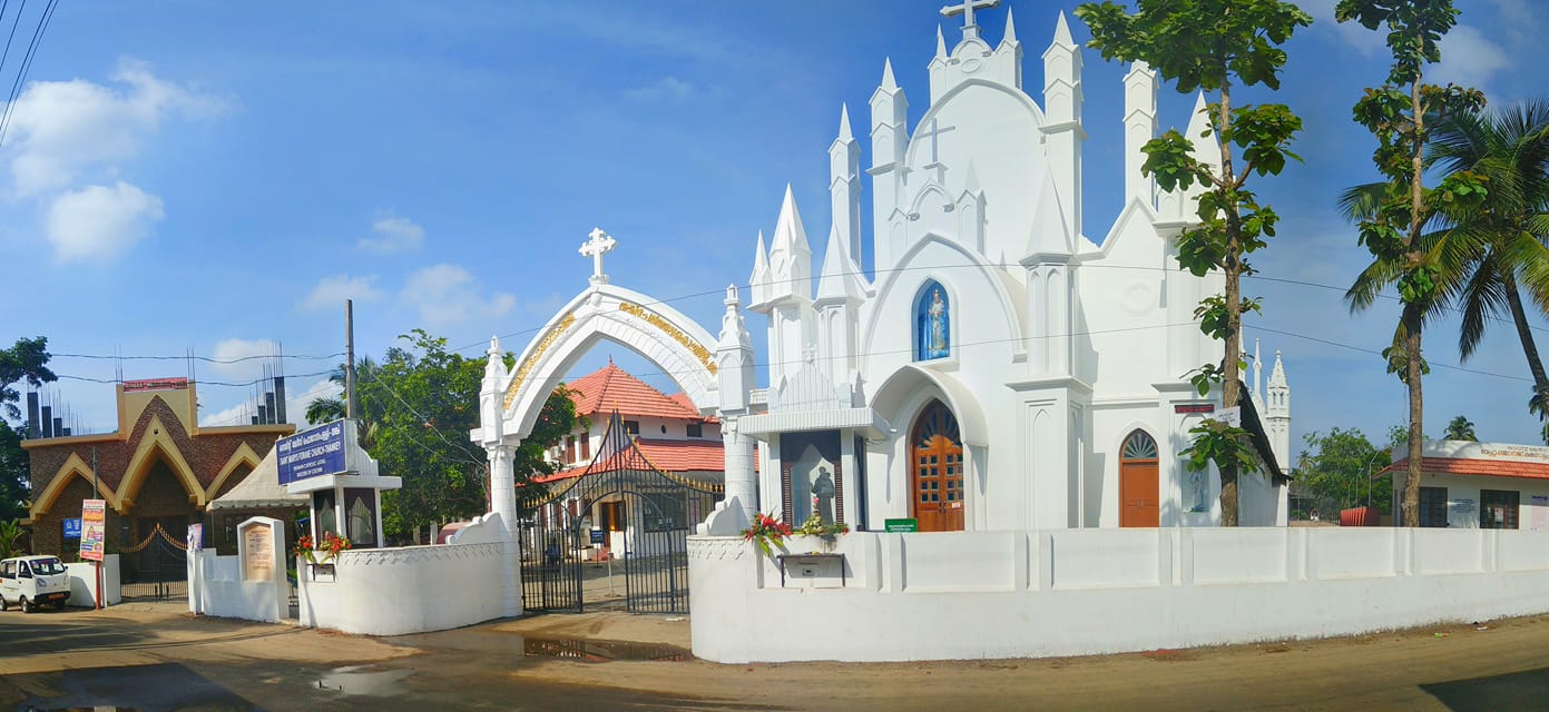 Panoramic view of Thankey Church