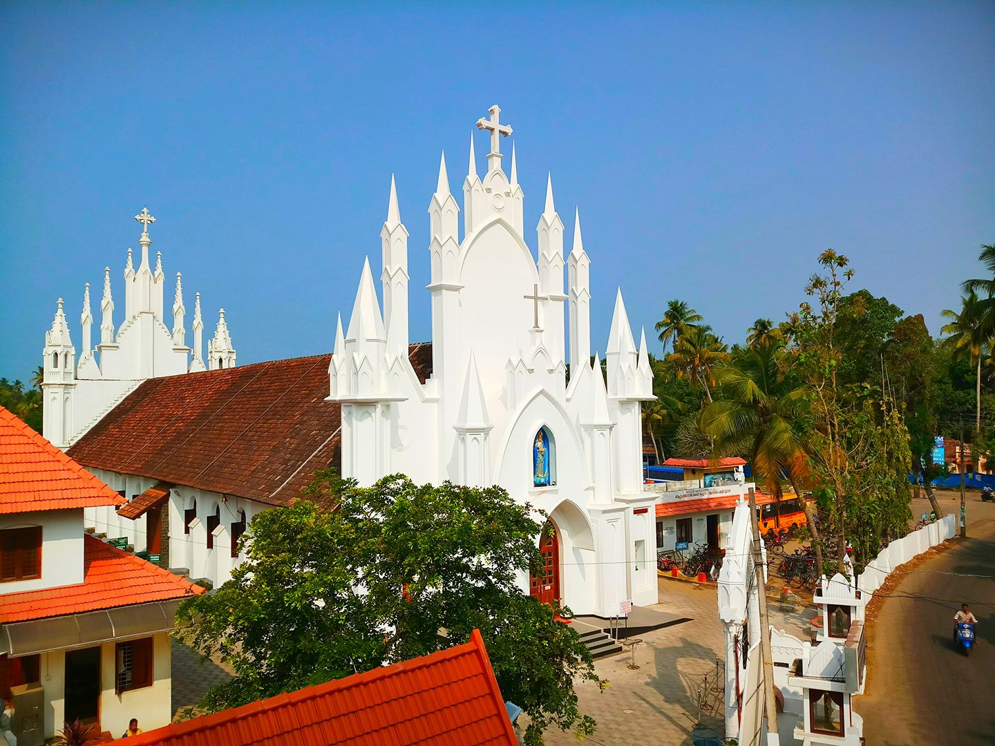 Side view of Thankey Church