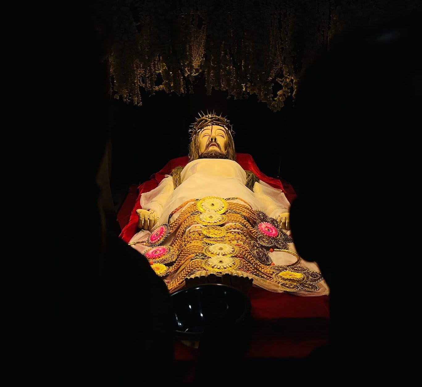 Top view of the Miraculous Statue of the Passion of Our Lord, Thankey Church